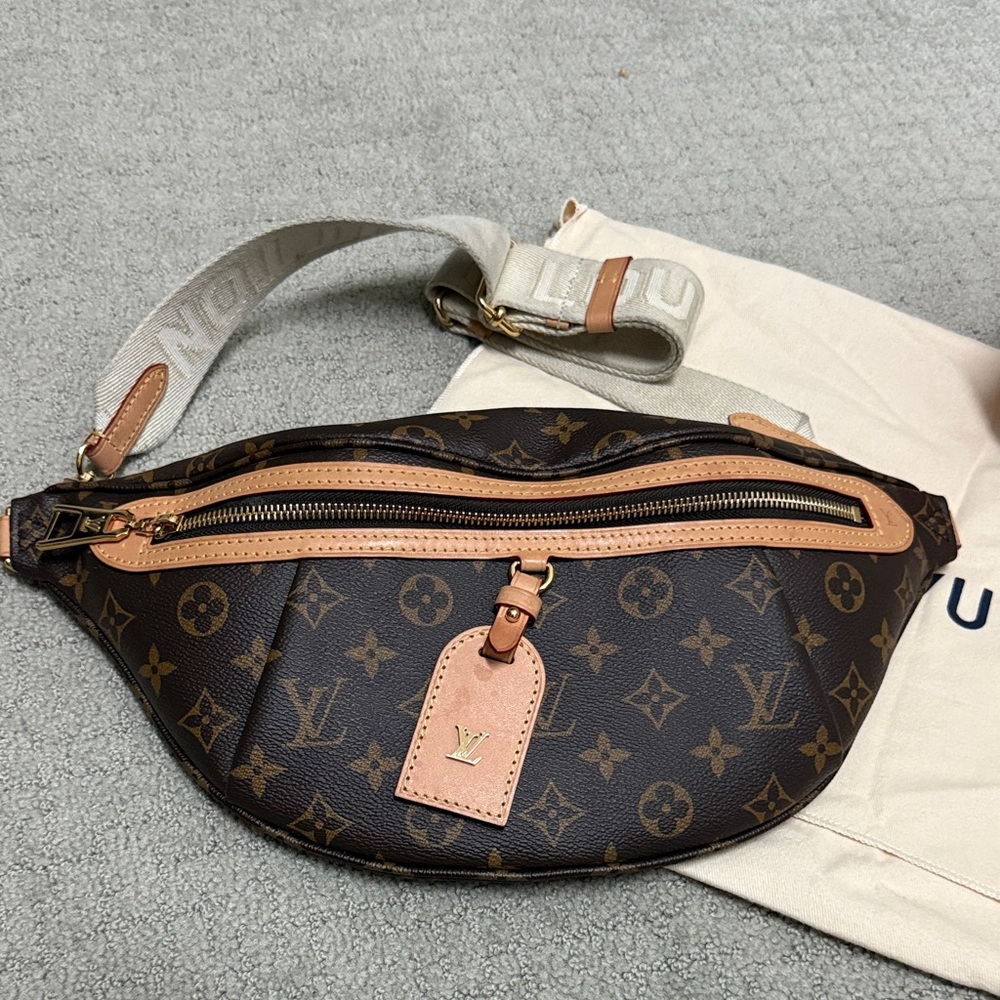 Louis Vuitton Black and Brown Monogram Crossbody Bag